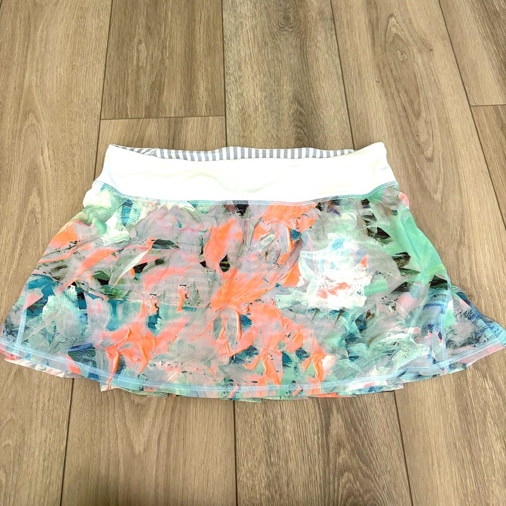 Lululemon Size 10Pace Setter Skirt Athletic Skort Blushed Illusion Multi Marbled
